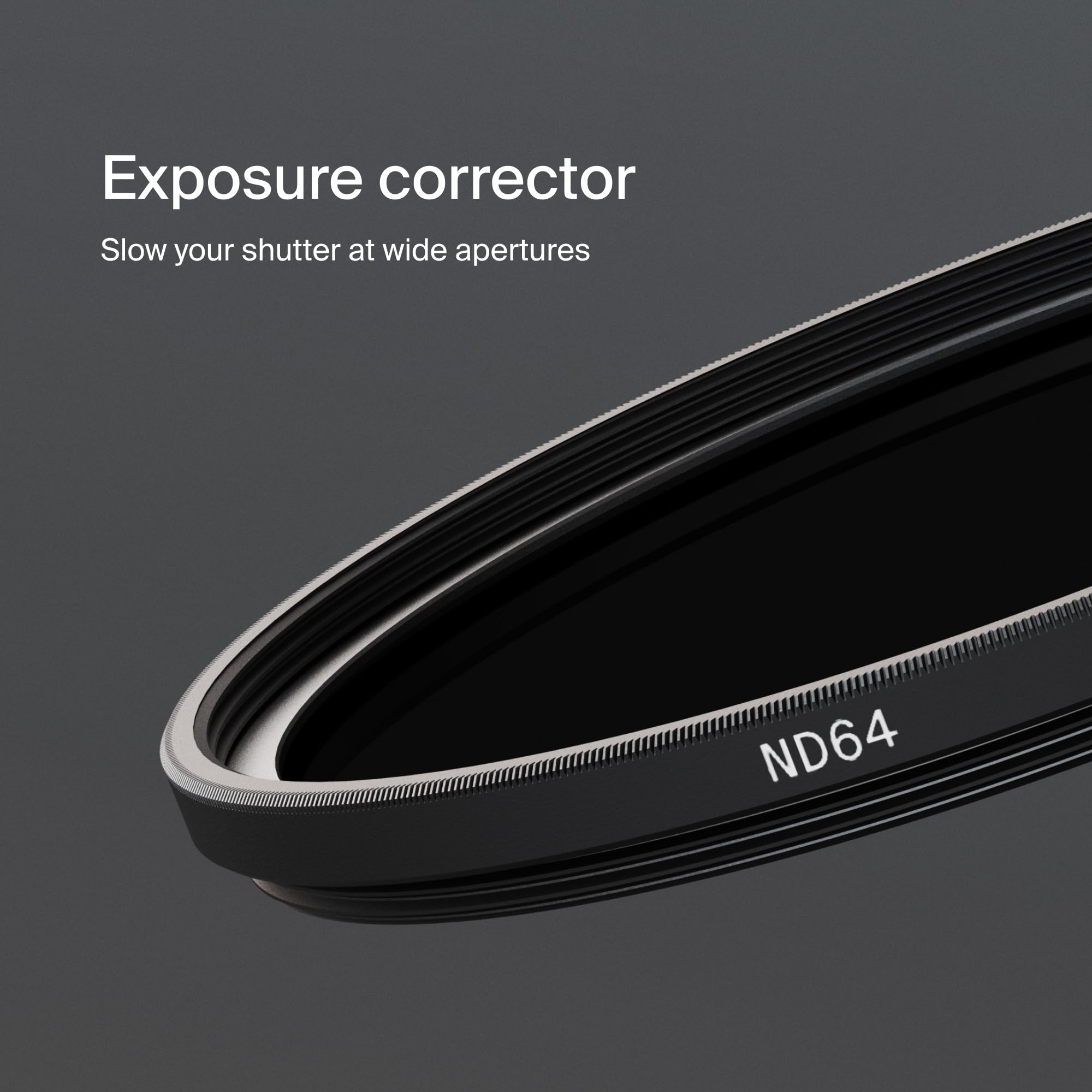 Urth 52 mm Filtro ND64 (6 Stop) per Obiettivo (Plus) - Nano Rivestimento 20 Strati, Filtro per Fotocamera in Vetro Ottico HD, Densità Neutra per Fotocamera
