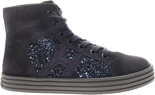 Hogan Junior Sneaker Alta Glitter Bambina Blu 31 Taglia Europea : 31 :  Amazon.it: Scarpe e borse