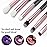 Eye Makeup Brush Set, 6 Pcs Professional Blending Eyeshadow Makeup Brushes for Concealer Eyebrows Eyeliner, Soft Hairs & Wood Handle (black and rose gold)