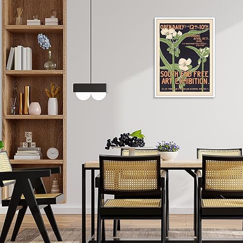 Miniatura 2 de Vintage South End Free Art Exhibition Posters Minimalismo Room Estética lienzo arte de pared Floral Green Plantas Exhibición Impresiones pintura