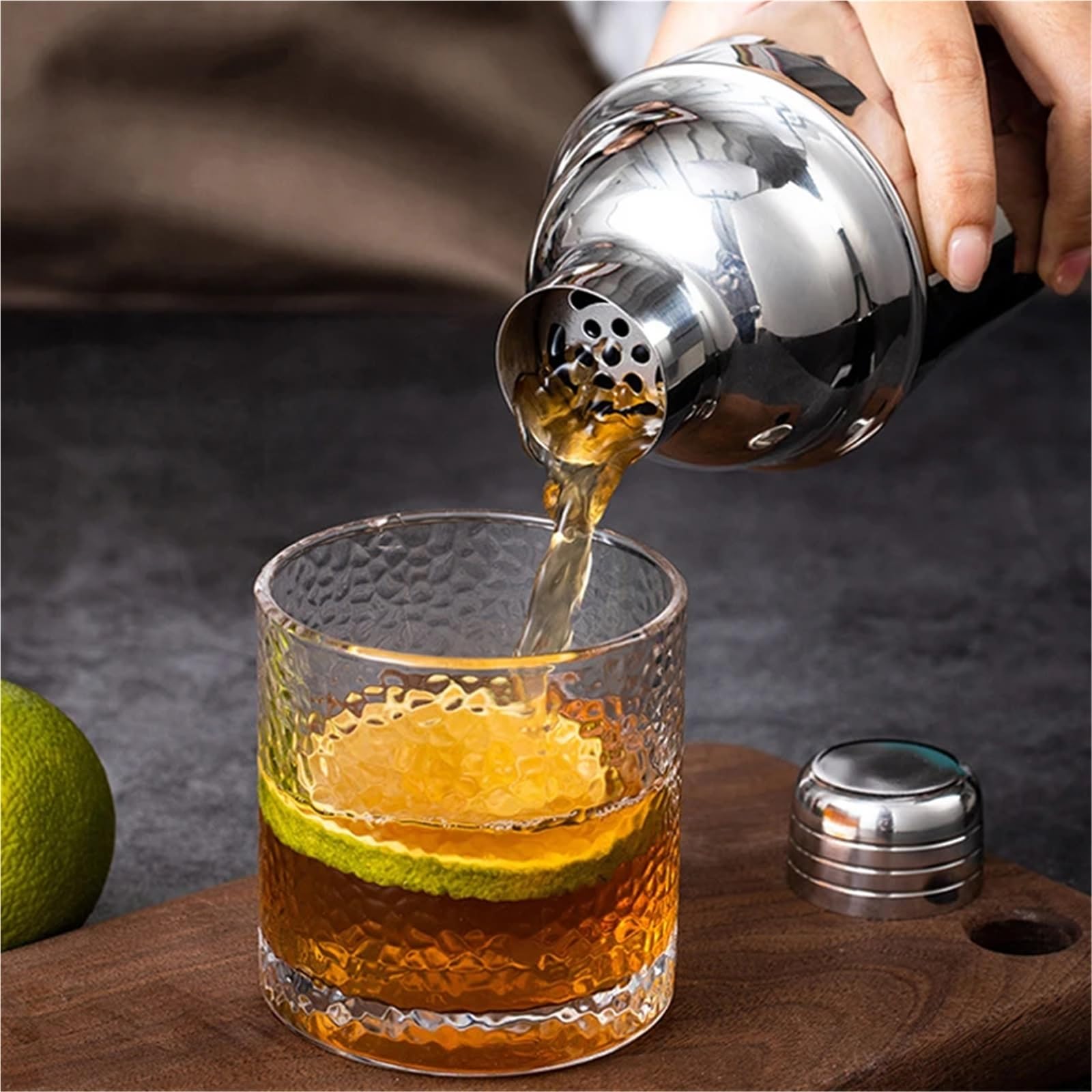 Cocktail-Shaker, Cocktail-Maker-Set, Edelstahl-Cocktail-Shaker, 3-stufiger Cocktail-Shaker, Wein, Martini for Barkeeper, Getränke, Party, Bar-Werkzeuge, Cocktail-Set(700ml)
