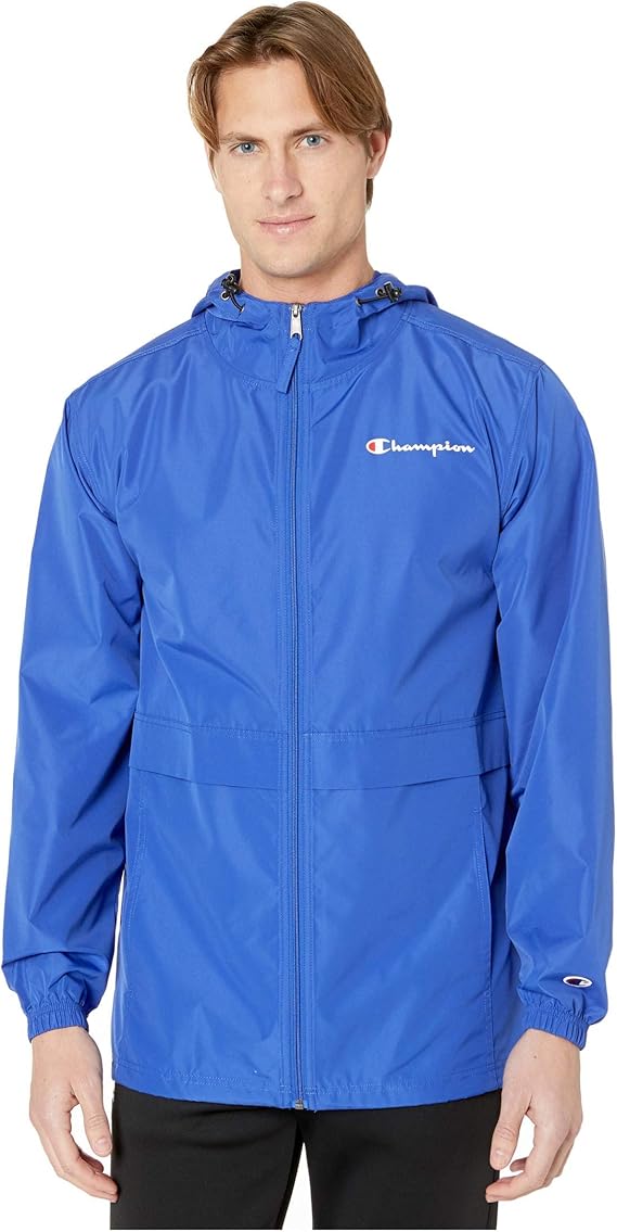 Champion Men's Jacket, Wind Resistant Water Resistant Fullzip Hooded