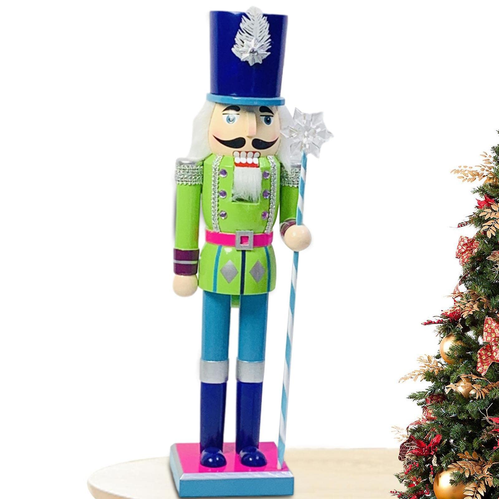 Produktbild von Holz 38,1 Cm - Weihnachtsdekoration Holz König Nussknacker Figur
