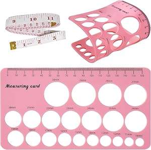 Nipple Rulers, Flange Inserts Sizing Measurement Tool for Breast, Soft Silicone Flange Size Measure, Nipple Measuring for New Mums/Women