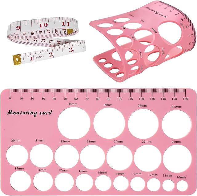 Nipple Rulers, Flange Inserts Sizing Measurement Tool for Breast, Soft Silicone Flange Size Measure, Nipple Measuring for New Mums/Women