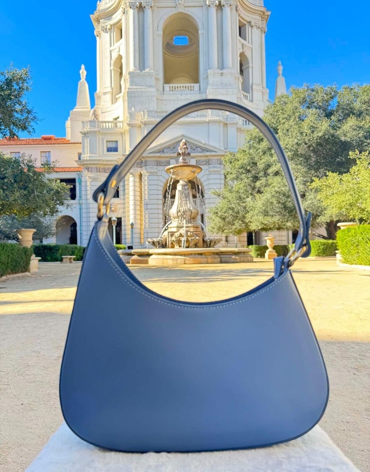 Ivan Troy Elegant Lala Leather Handbag - Italian Craftsmanship | Italian Shoulder Bag for Women (Blue) - Image 5