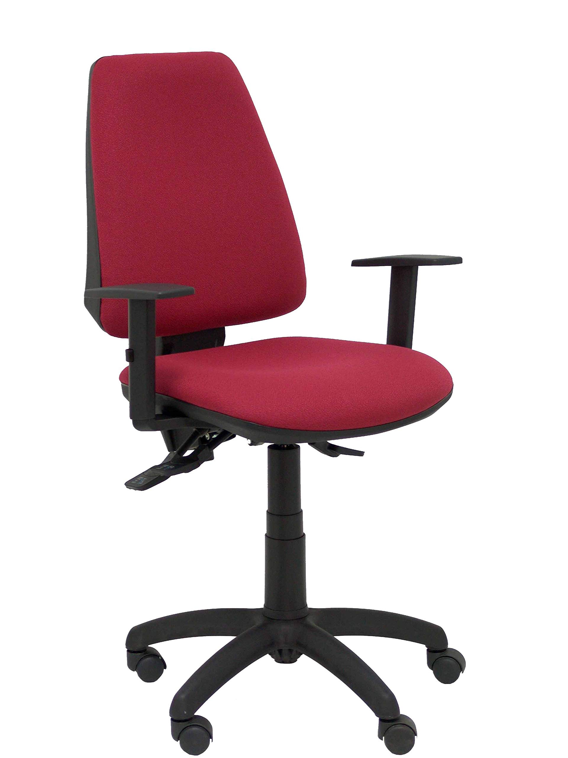 Silla Elche S Bali Color Granate Brazos Regulables