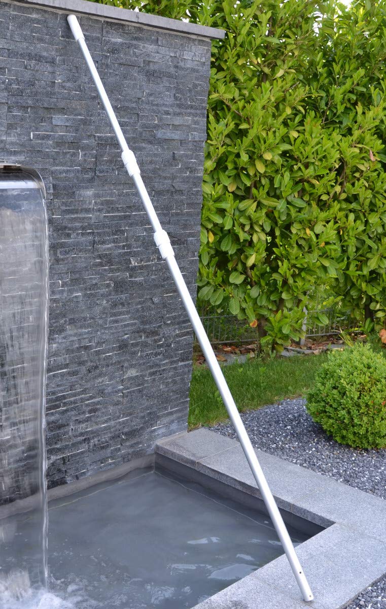 Bodenkescher Set mit passender Teleskopstange | Pool kescher mit Griff | Poolnetz mit Stange