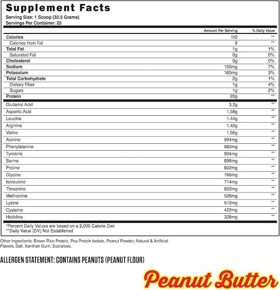 Steel Supplements Veg-PRO Vegan Protein Powder, Peanut Butter, 1.65lbs | Plant-based, dairy free, gluten free formula with 20g protein, BCAA essential amino acids, pea isolate, low-carb, 25 Servings