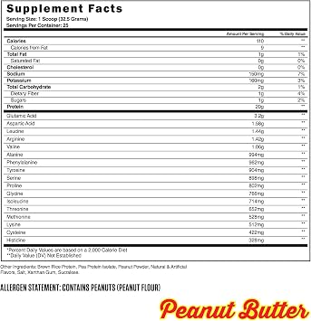 Steel Supplements Veg-PRO Vegan Protein Powder, Peanut Butter, 1.65lbs | Plant-based, dairy free, gluten free formula with 20g protein, BCAA essential amino acids, pea isolate, low-carb, 25 Servings