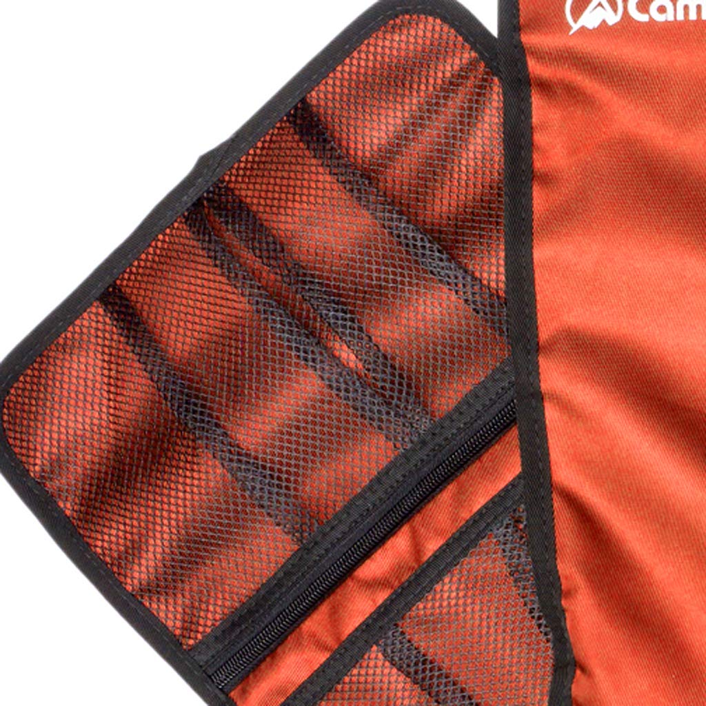 CUTICATE Sacca Porta Moschettone per Arrampicata su Roccia, Borsa per Roll-up per Ferramenta, Custodia per Appendere, Organizzare Gadget per Alpinismo Ascenden - Arancia