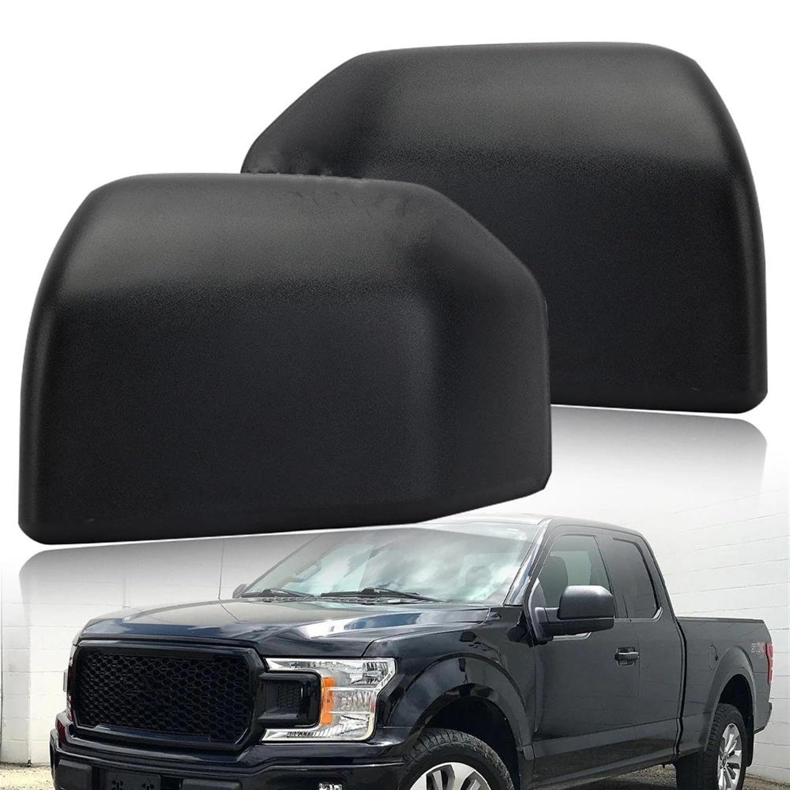 Spiegelkap Voor Ford F150 2015-2020 Auto Accessoires Mat Zwart Deur Achteruitkijkspiegel Cover Cap Behuizing Zijspiegelkap (Kleur : Matte Black Right