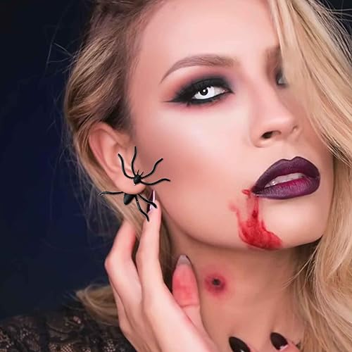 Miniatura 3 de Bat Skull Earrings for Women Halloween Theme Print Drop Earrings Spider Dangle Earrings Cute Print Earrings for Girls