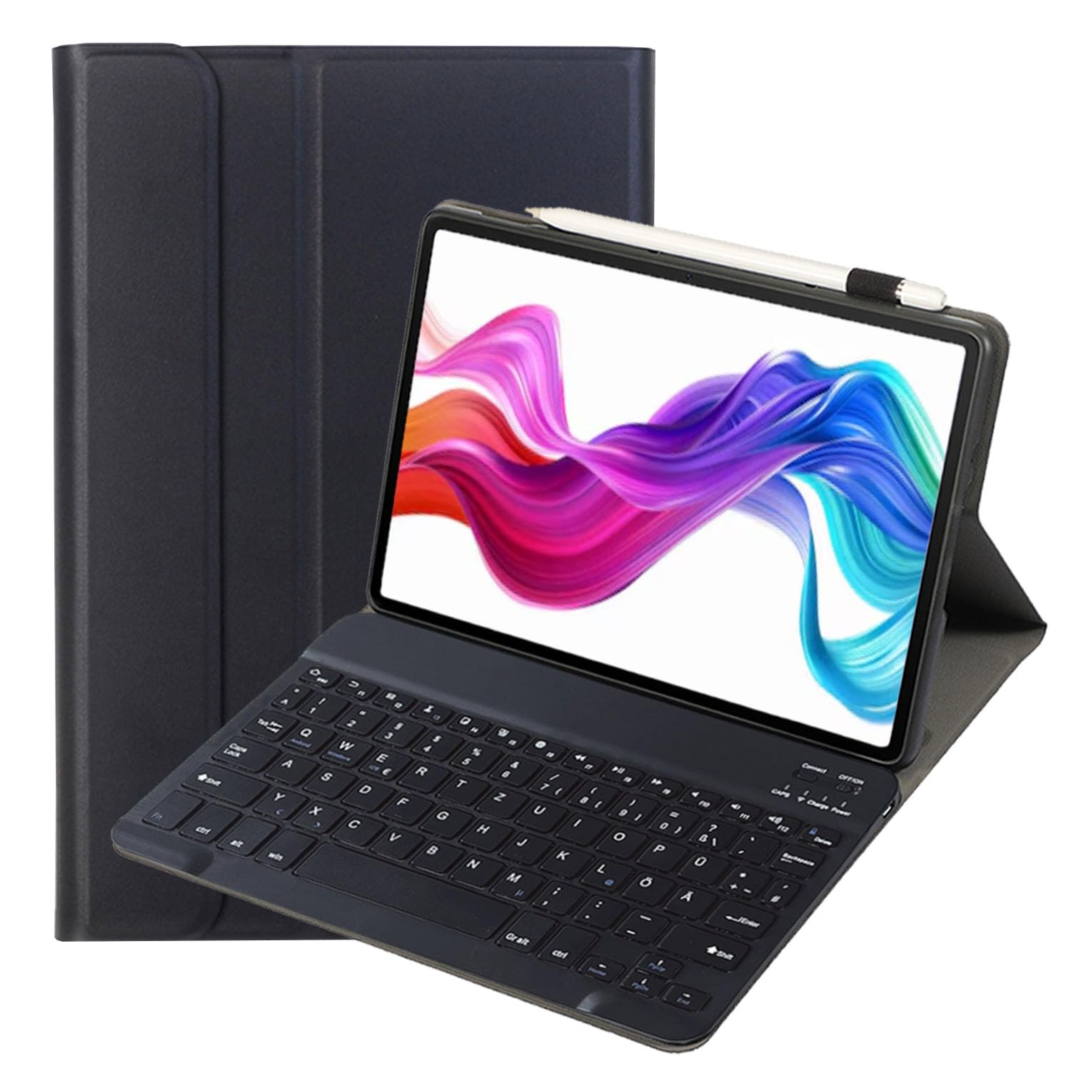 Funda con teclado inalámbrico para estudiar y trabajar con Samsung T510 8