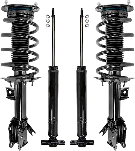 Miniatura 146 de Detroit Axle - Amortiguadores para BMW 328i 325i 128i 135i 335i 330i 335d 335is (sin Sport Susp.) 2 puntales delanteros completos con muelle