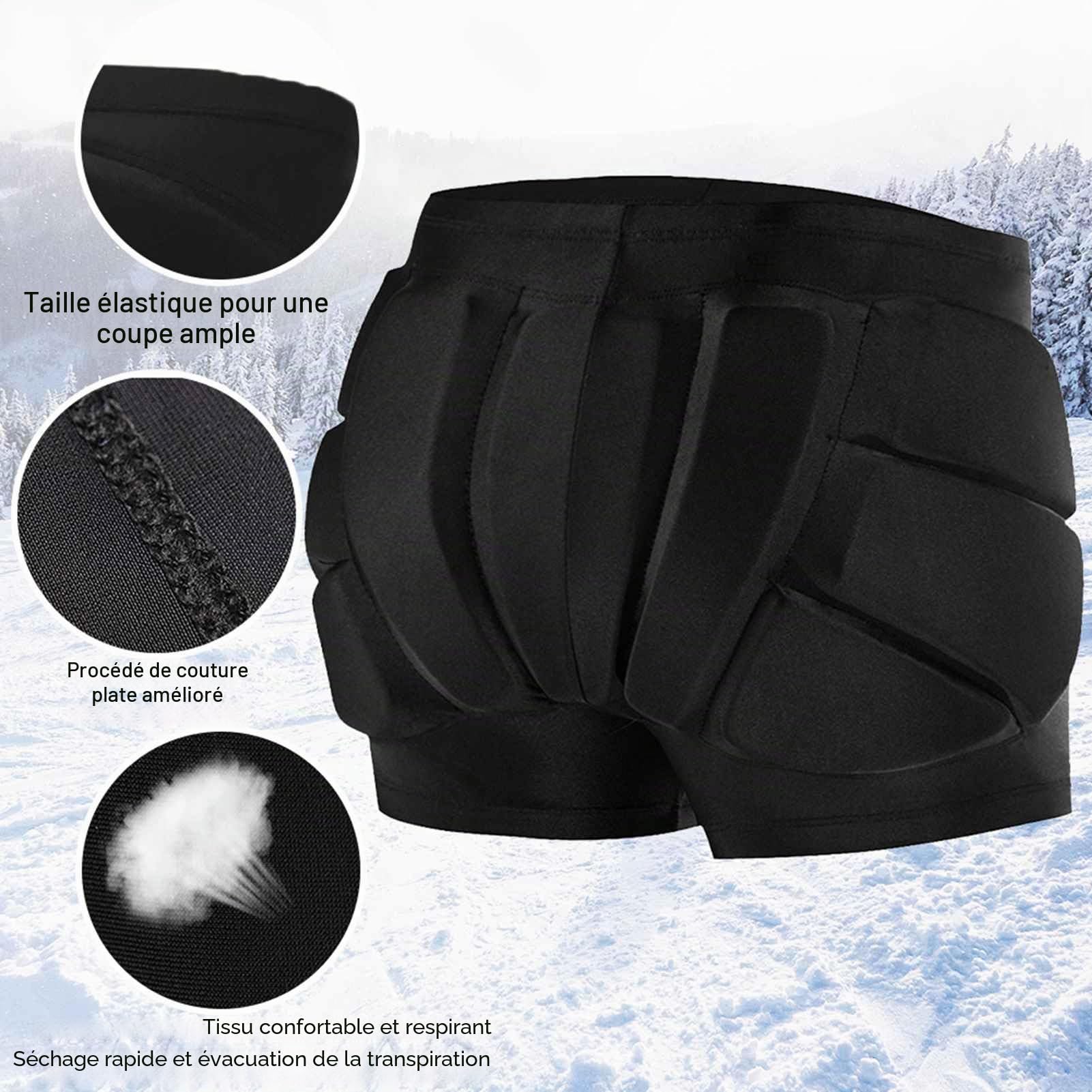 Kavolet Pantalon de protection pour patins à roulettes pour enfants - Protection 3D - Short rembourré pour le patinage et le ski - Équipement de protection des hanches - Rembourrage de protection pour
