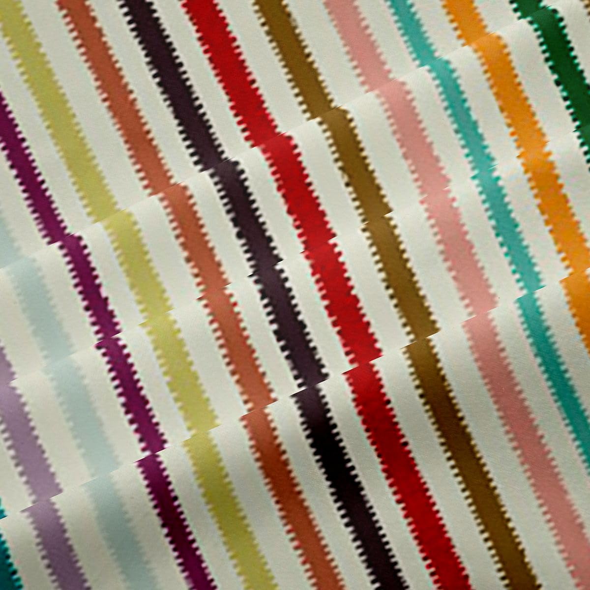 Homewish Tęczowe czerwone żółte paski abstrakcyjne zasłony okienne 117 x 137 cm, 2 zestawy paneli - gotyckie zasłony zaciemniające w paski, geometryczne zasłony okienne, zasłony poziome szycie do
