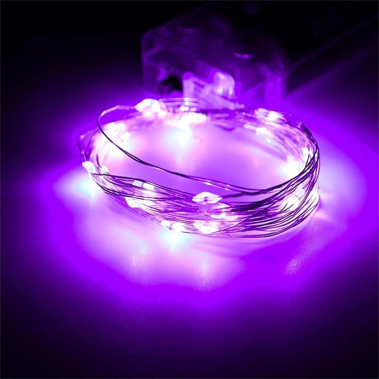 FANSU LED Garden Lights, 8 Modes Indoor/Outdoor Solar String Lights, Versatile Solar Lights Outdoor Garden, for Patio Yard Home Christmas Parties Wedding Decorations (Purple,7m/50 LED)