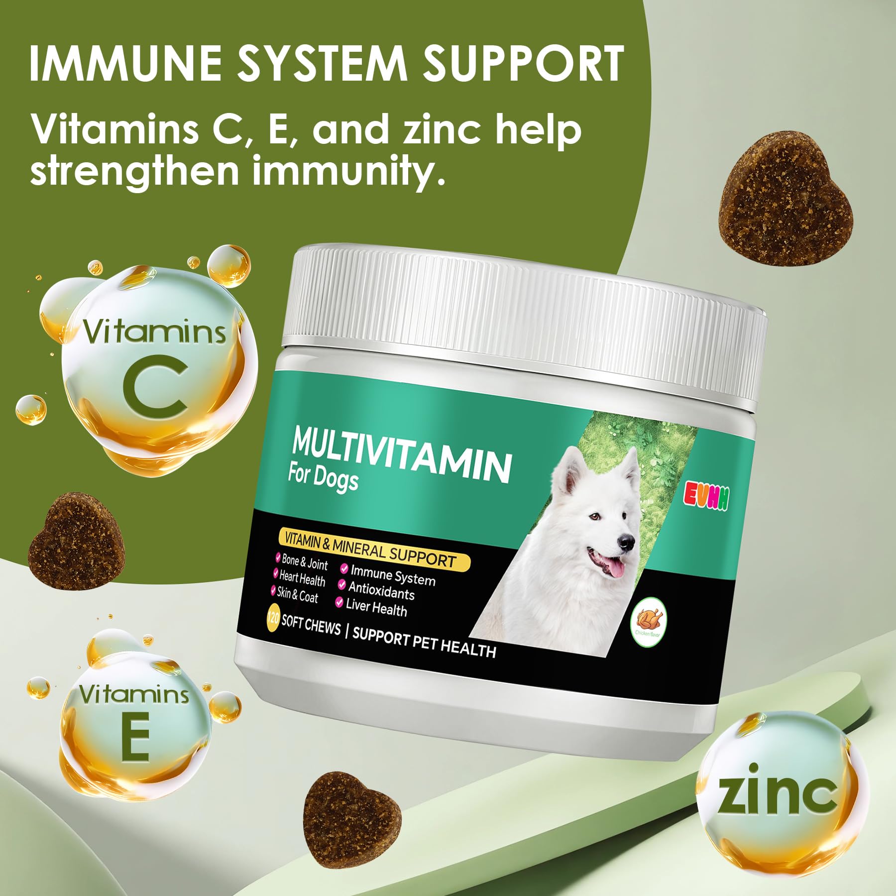 Multivitamin for Dogs, Chicken Flavor, 120 Count — Amazon image 6