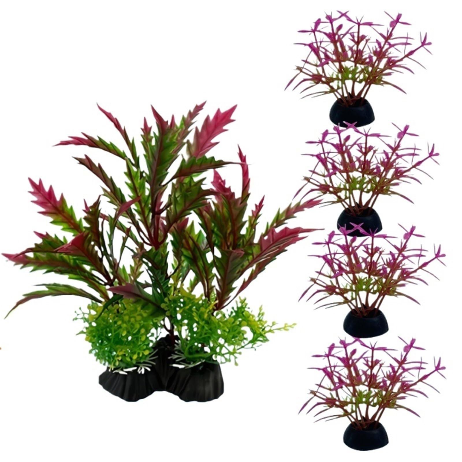 UULIMAXONT Simulated aquarium plants, Artificial Aquarium s ABS Water Grass Ornaments Multicolor