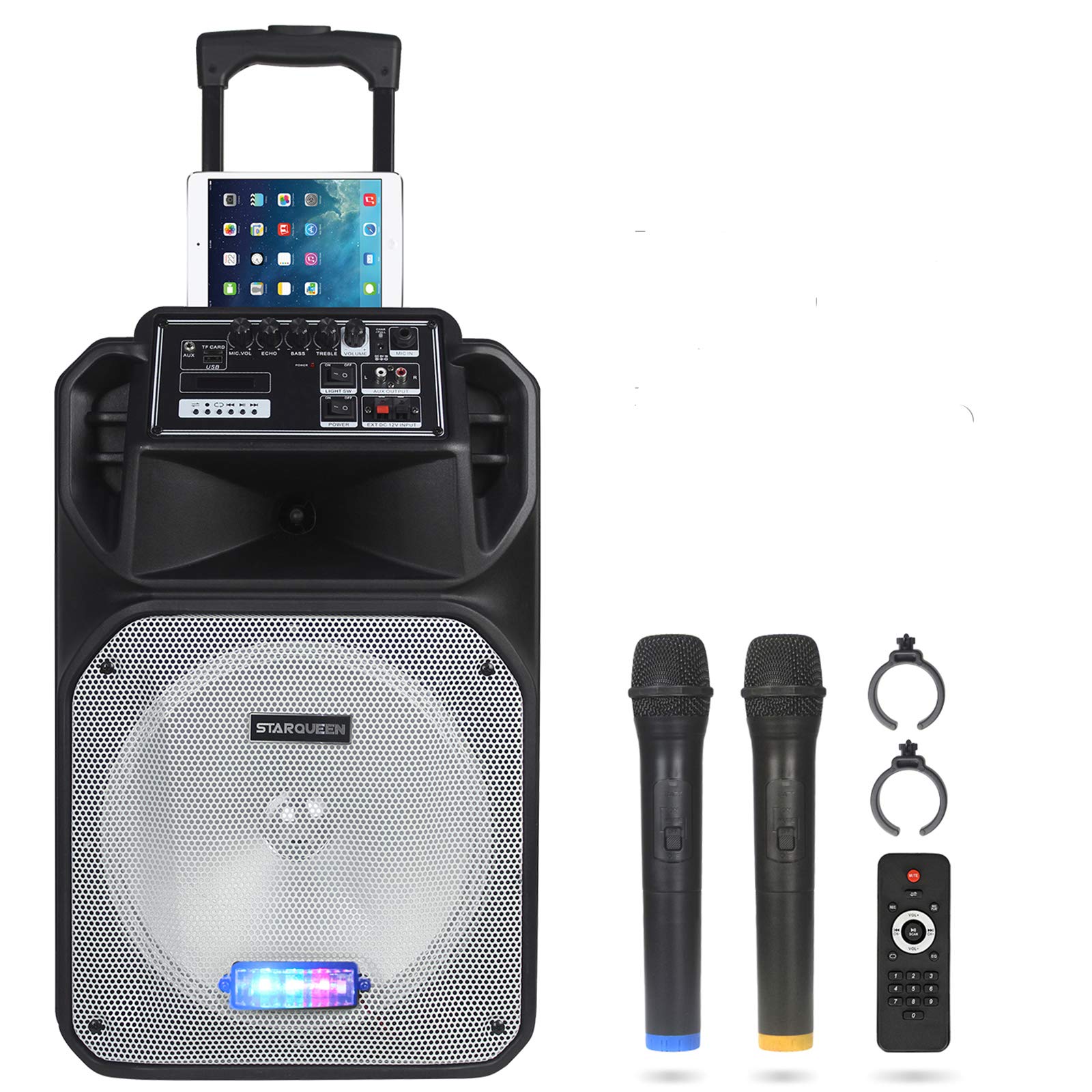 Buy STARQUEEN Karaoke Machine, 160 Watt Peak Power Wireless Connection