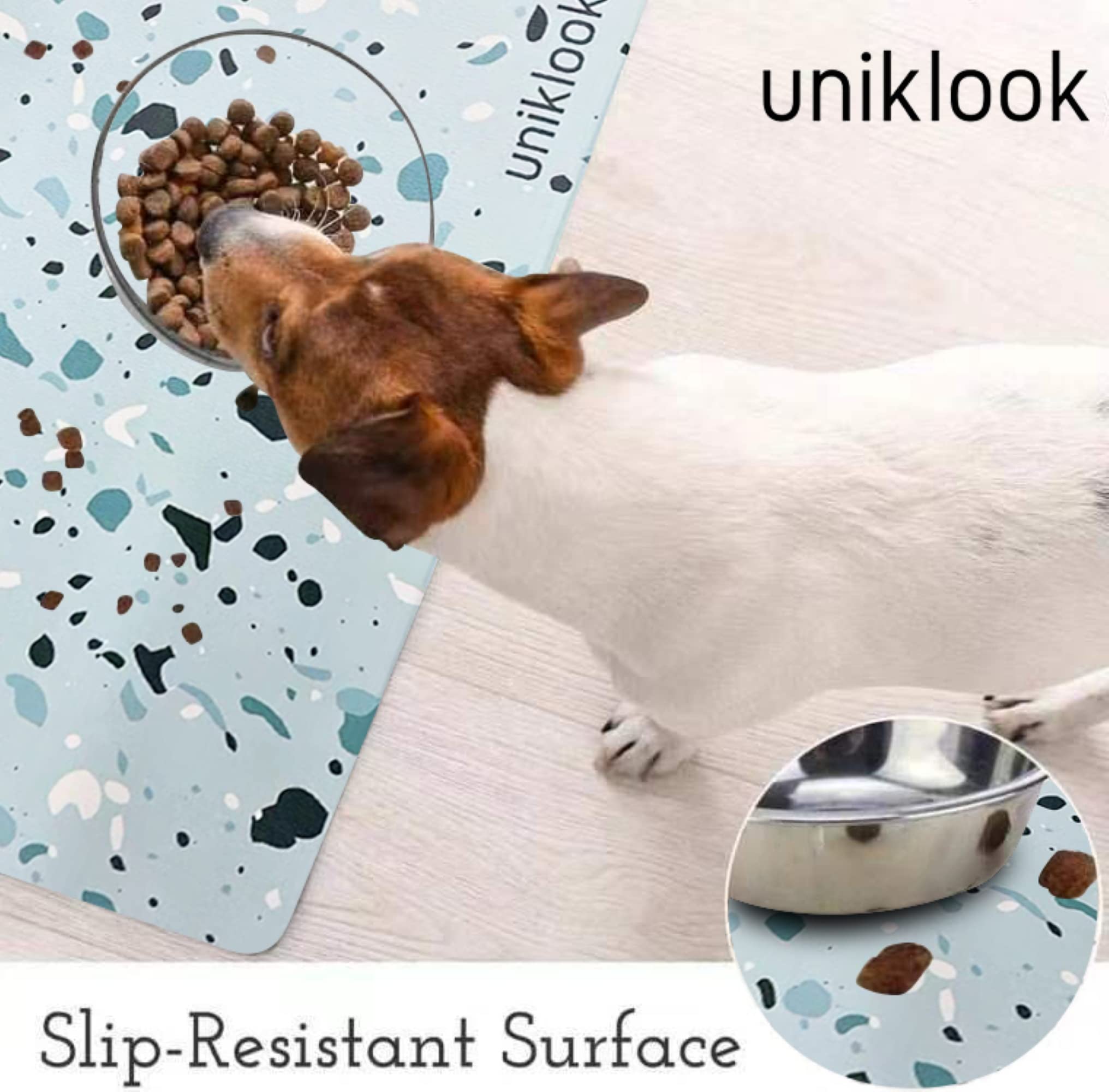 Large Pet Mat Dog Bowl Mat, Dog Cat Food Mat Dog Feeding mat Pet Safe 28