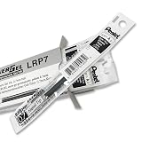 Pentel Refill Ink for EnerGel PRO Permanent Gel Pen, (0.7mm) Medium Line, Black Ink, Box of 12 (LRP7-A) – view 7