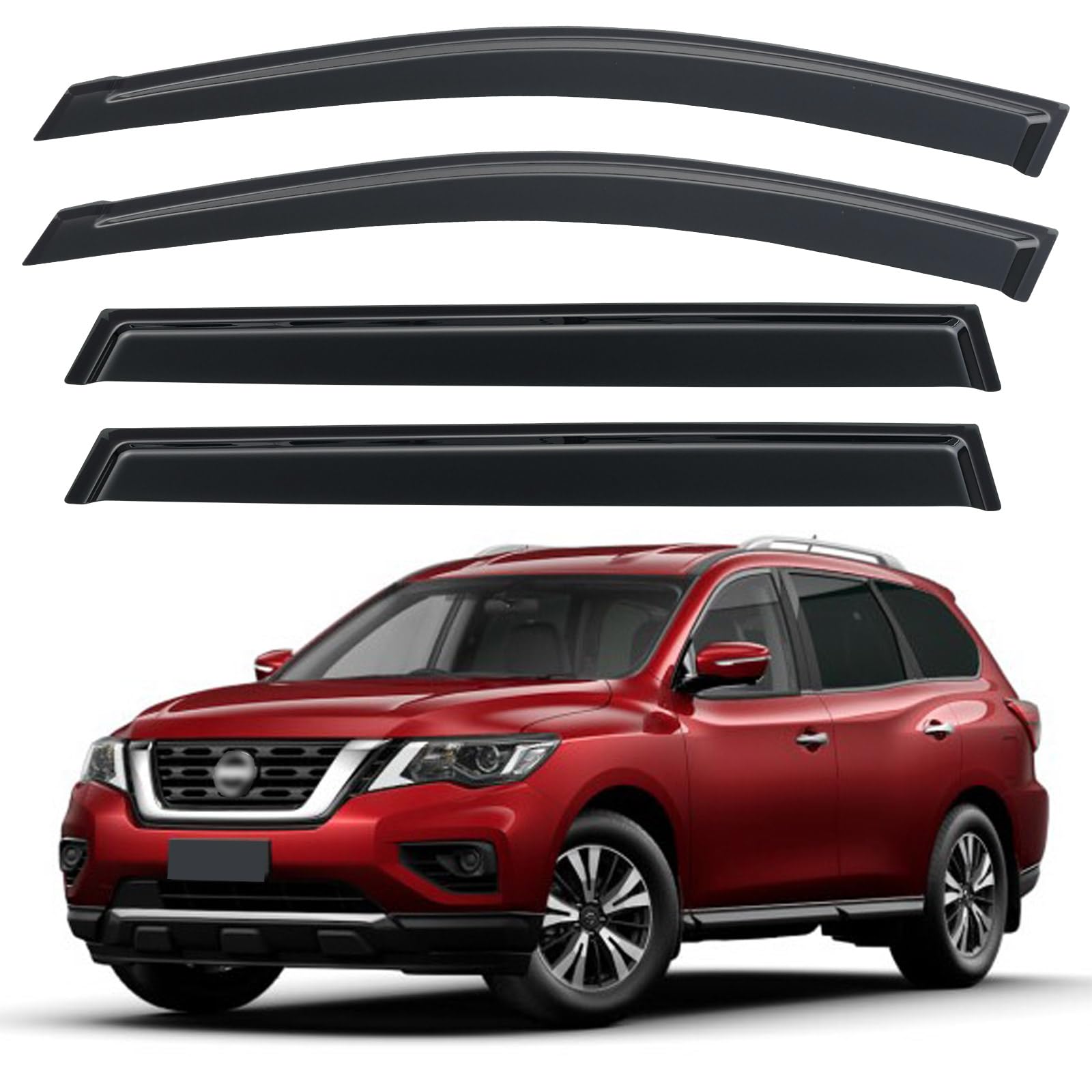 Window Visors Rain Guards for 2013-2021 Nissan Pathfinder