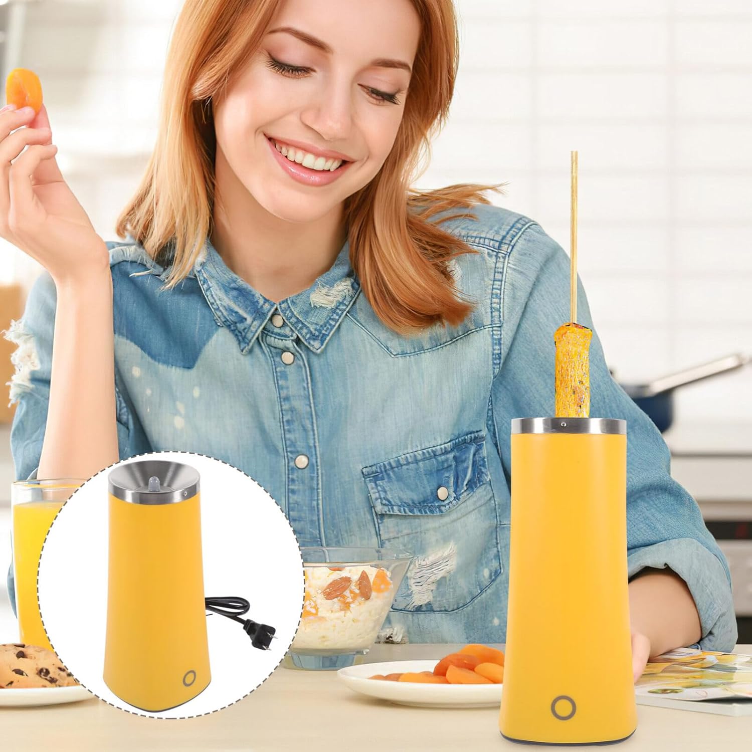 Automatic Vertical Egg Roll Cooker Electric Roll Maker Machine Nonstick Easy to Use