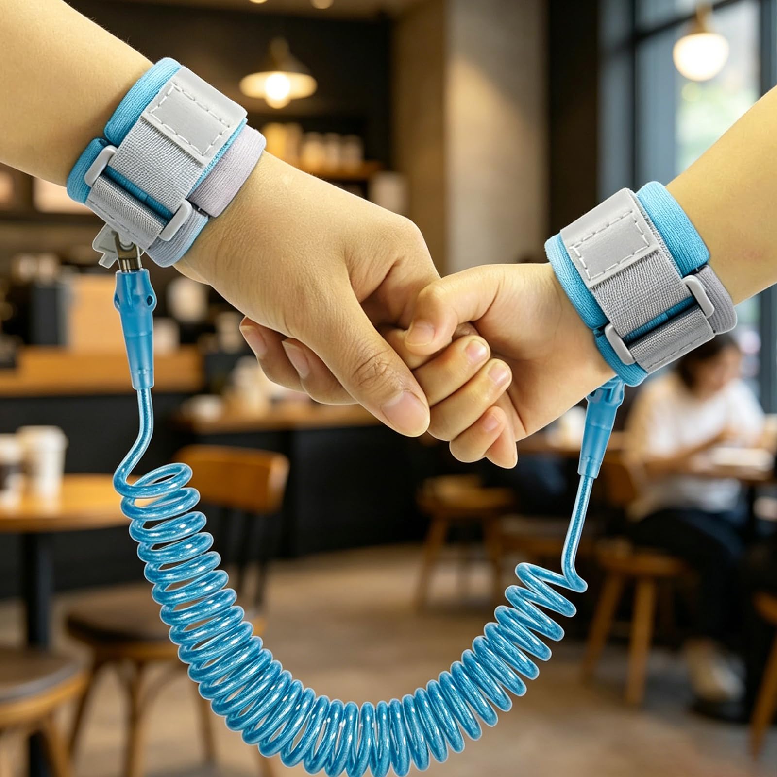 2 Pcs Toddler Harness, Toddler Reins for Walking 1-3 Years, Baby Harness for Walking, Child Wrist Strap Safety, Crowded Public Safety Prevention, Travel and Airport Navigation, 150mm x 20mm — view 6