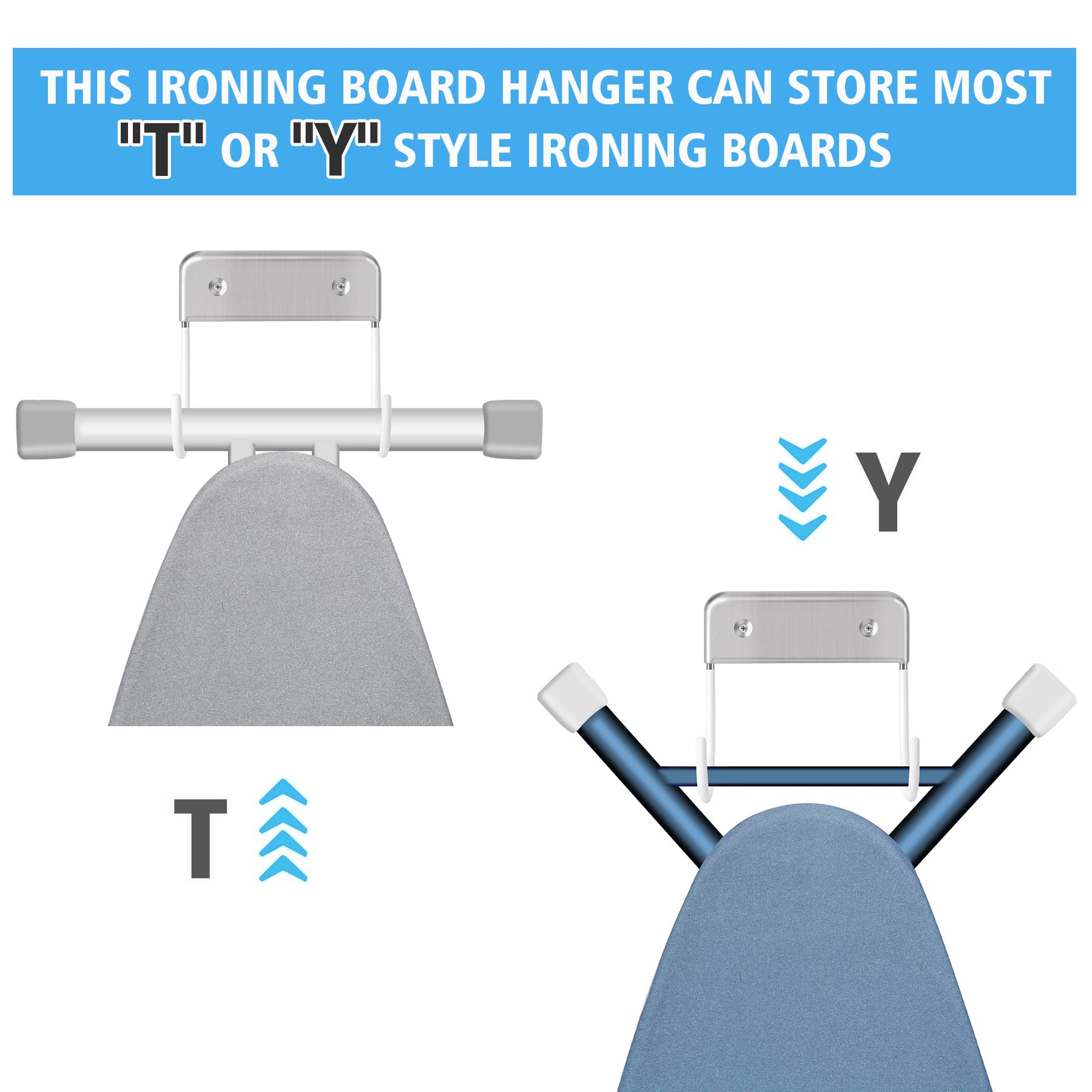 Snapklik.com : Pensino Ironing Board Hanger Wall Mount, Ironing Board ...