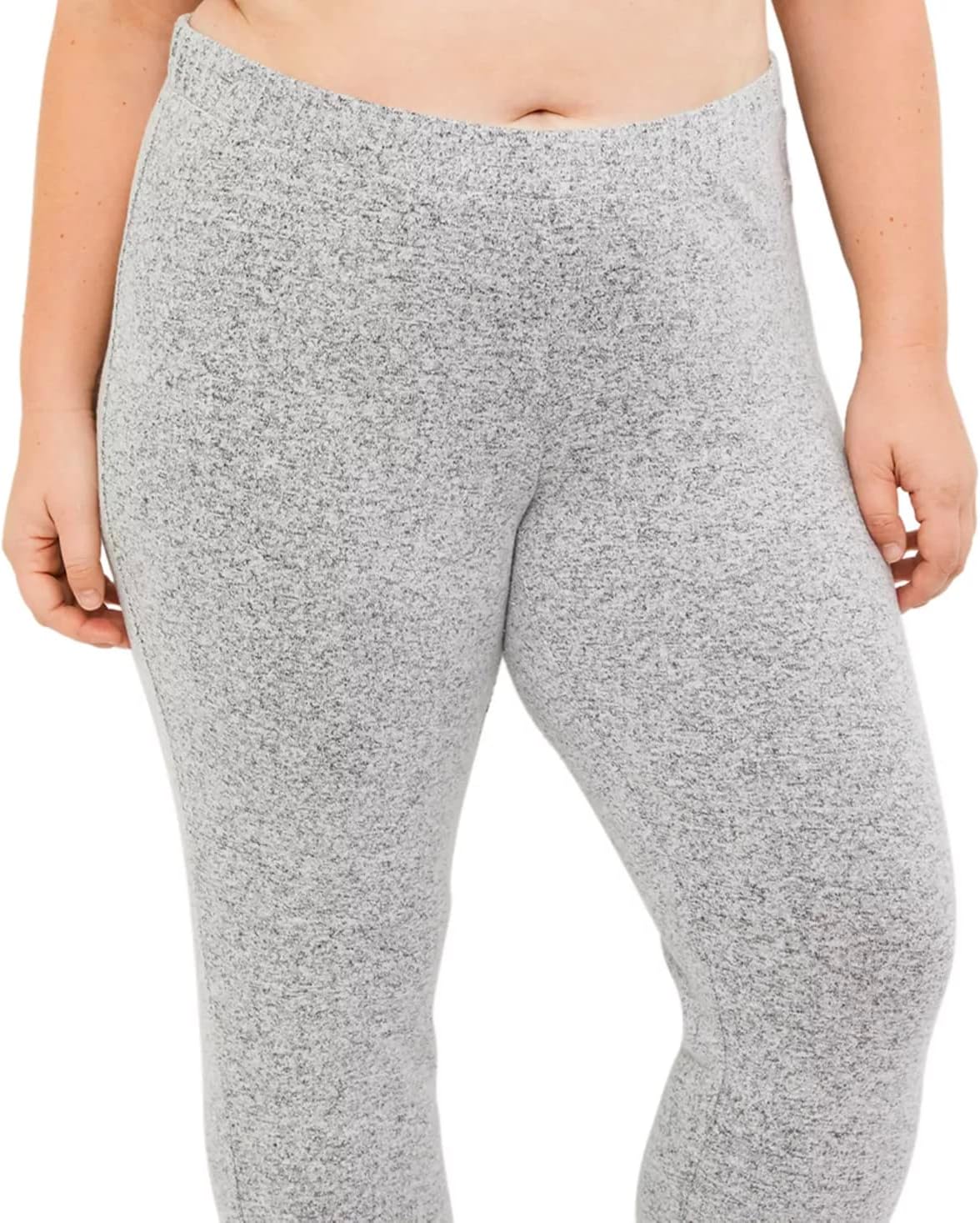 Plus Size Cuffed Hacci Maternity Sleep Pant