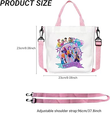 Borsa A Tracolla In Tela Demon Hunters – Capiente, Con Tasche, Per Scuola O Viaggi - copertina
