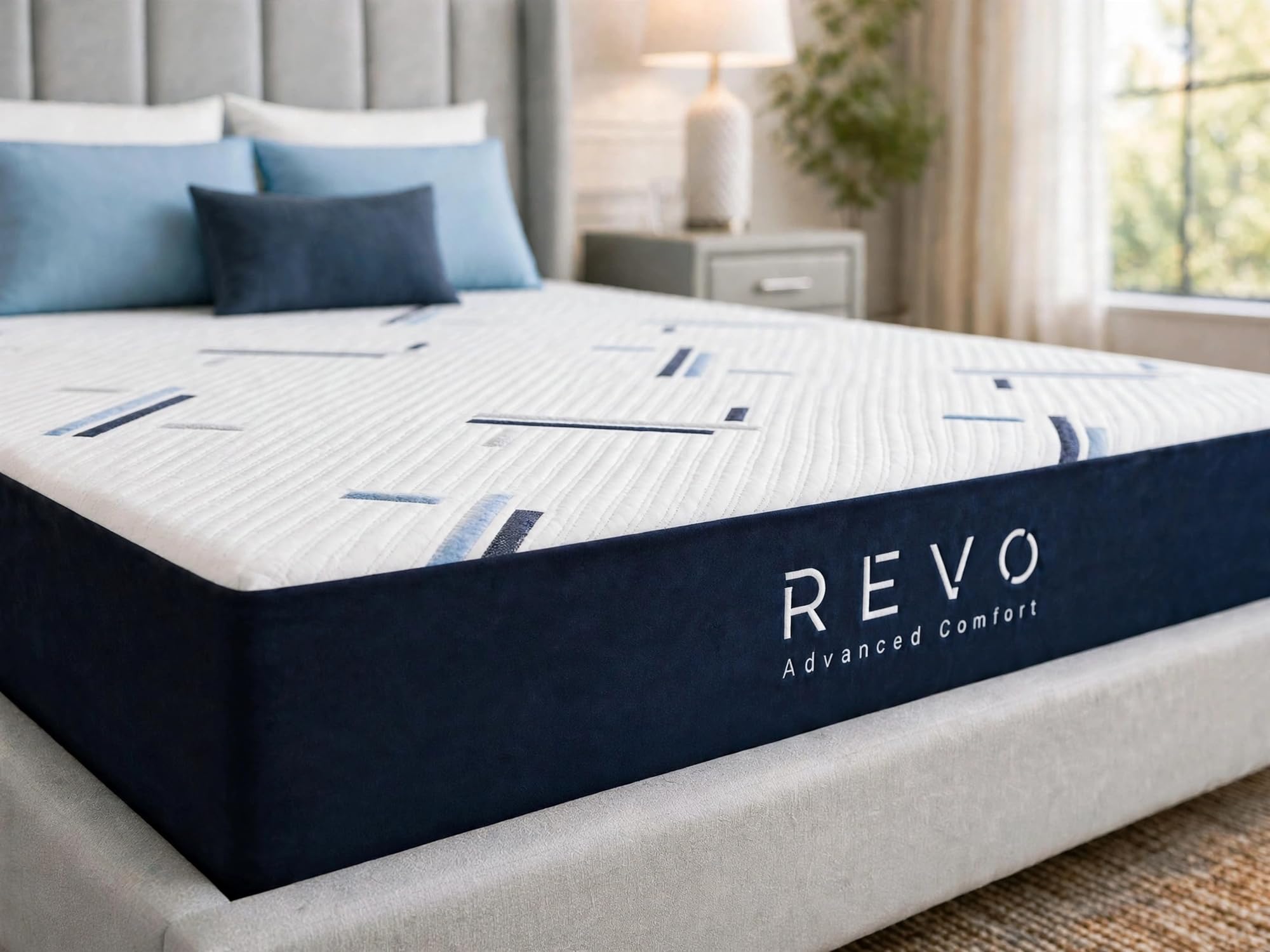 REVO 10 Inch Gel Memory Foam Mattress Queen