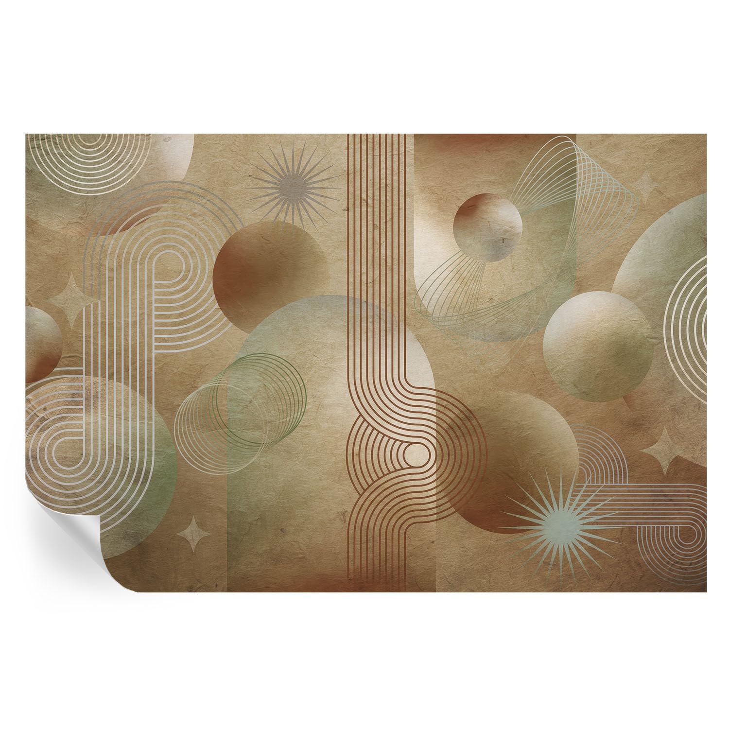 Cubiertas autoadhesivas de 104x70 cm para ocultar imperfecciones con vinilos geométricos de salón