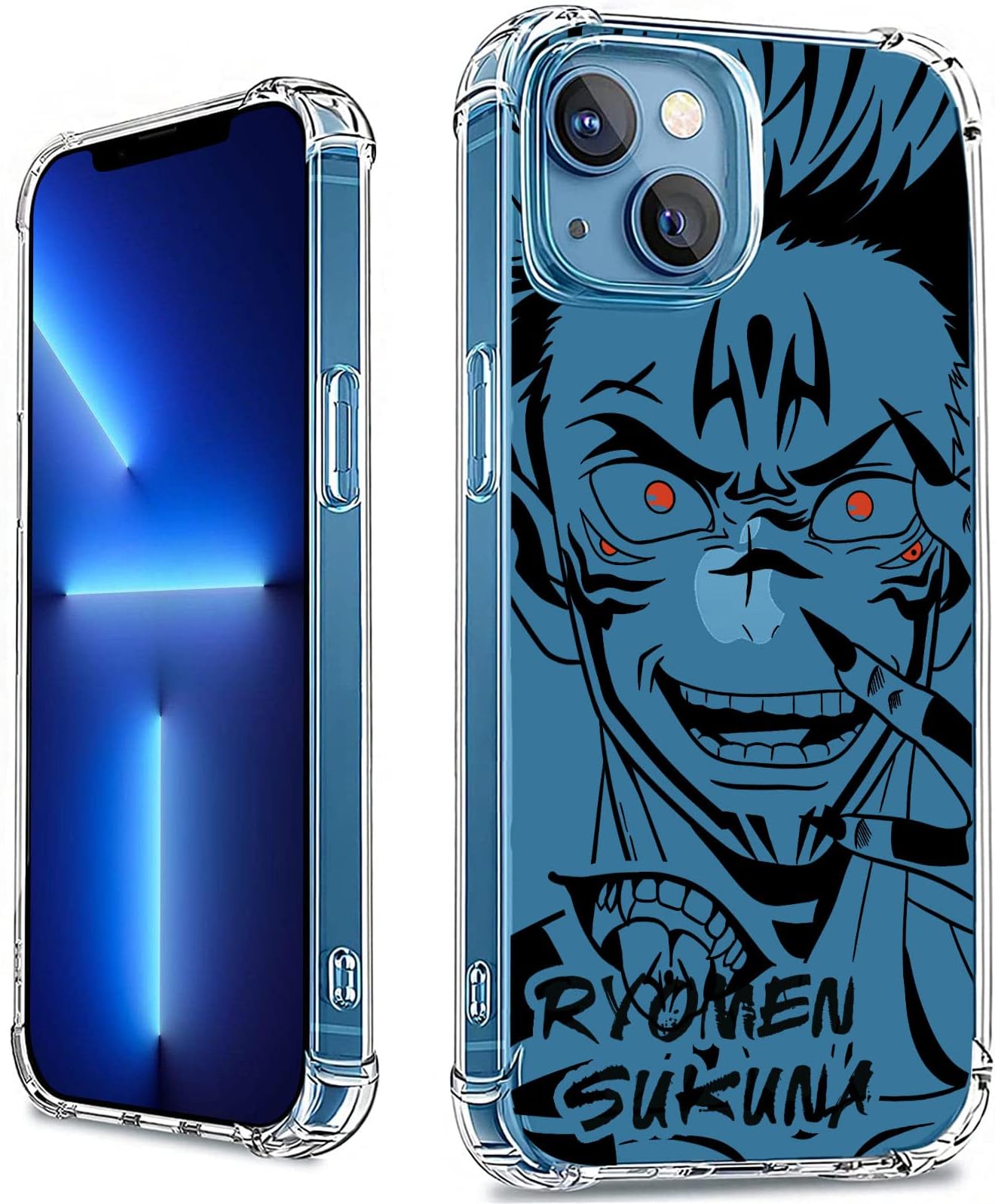 Anime Pattern Designed for iPhone 15 Clear Case, Anime