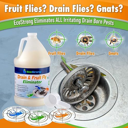 Miniatura 2 de Tratamiento de drenaje de moscas de frutas  Eliminador de moscas de drenaje  Totalmente natural, elimina mosquitos, moscas de alcantarillado y más -