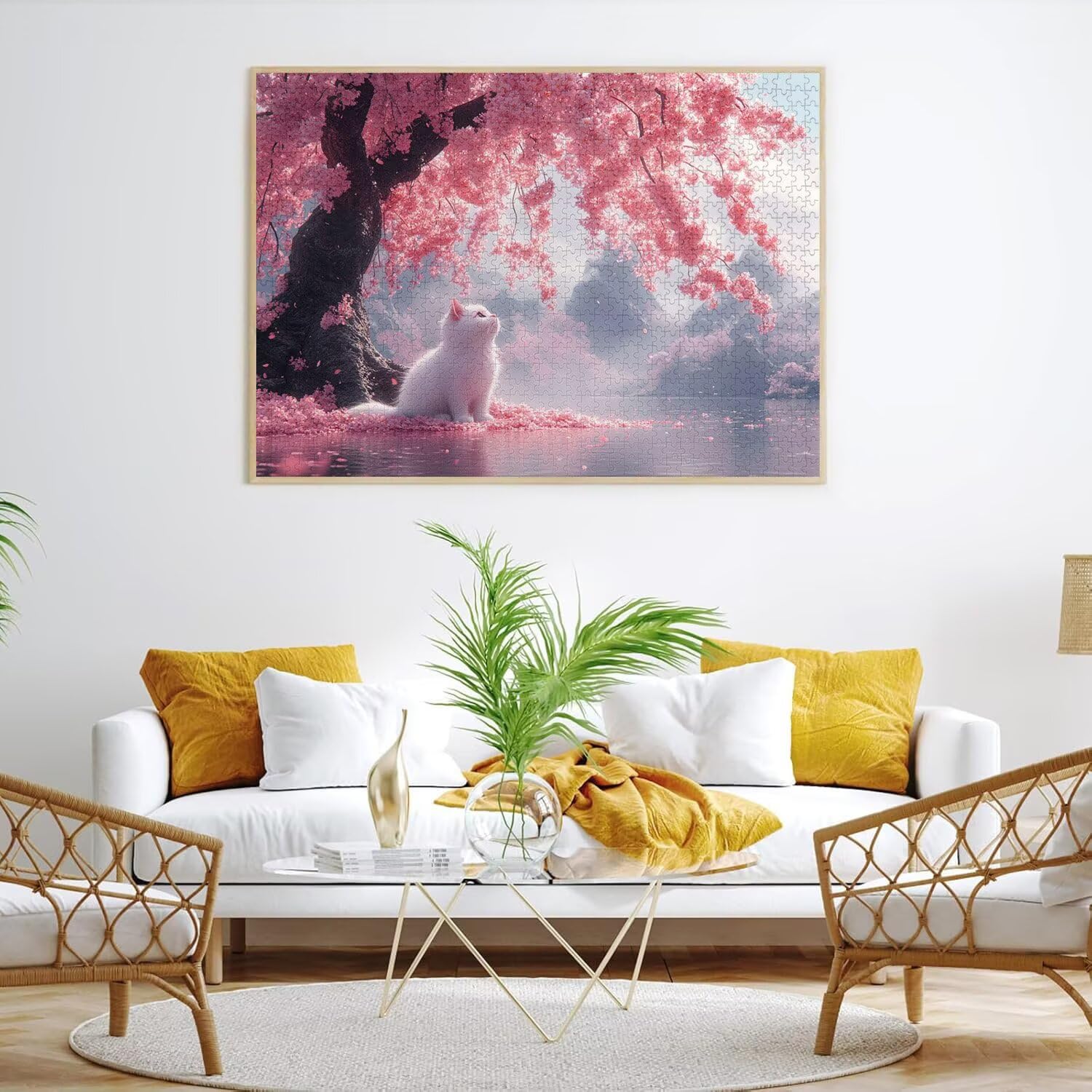 Aussicht Puzzle 4000 Teile, Holzpuzzle Erwachsene, Katzen, n-149