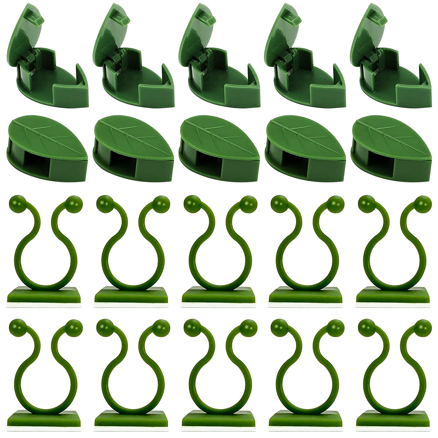 GMMG Pflanzenclips Kletterpflanzen Pflanzen Wand Clip Selbstklebender Befestigung Clip Pflanzenklammern Klein Kletterpflanzen Clips Wandbefestigungs Clips für Gardening Plant Support(50 Pcs)