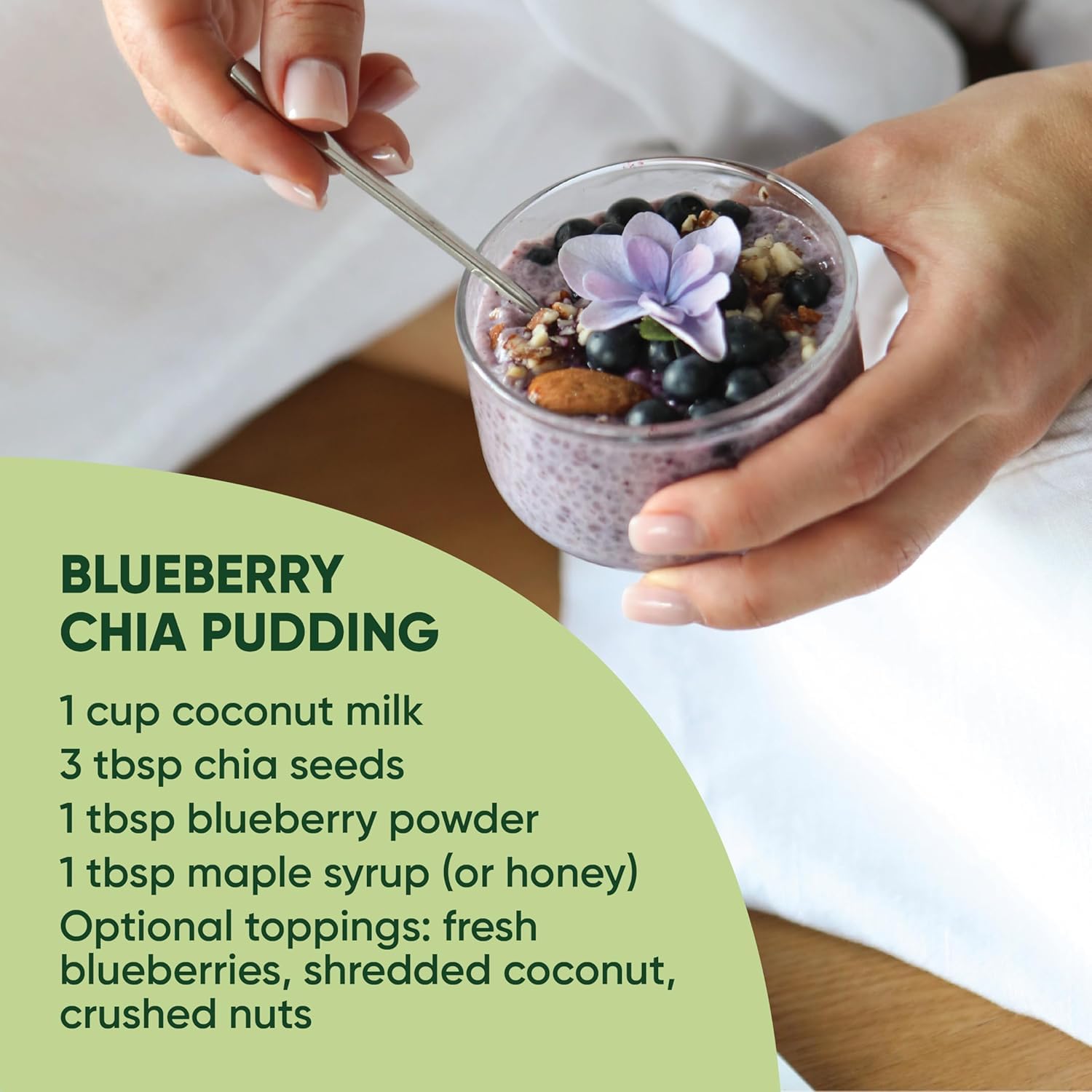 Wild Blueberry Powder Organic 5 Ounce Bag USDA Certified & Lab Tested - Freeze Dried Blueberries No Added Sugar, Additives, or Fillers - Antioxidant Superfood For Smoothies & Baking From Whole Berries - Image 6