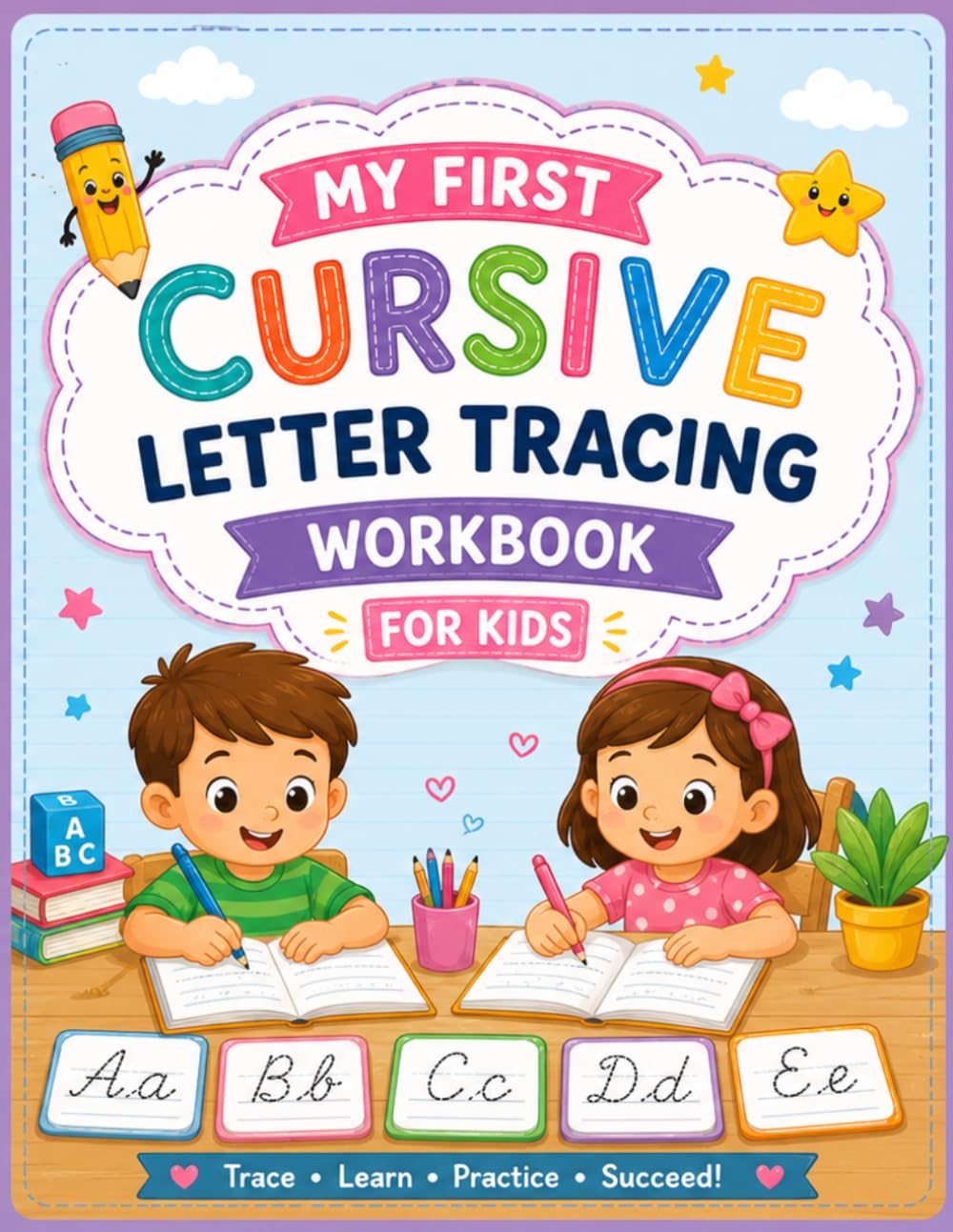 My First Cursive Letter Tracing Workbook: A–Z Handwriting Practice Book for Preschool and Kindergarten Kids