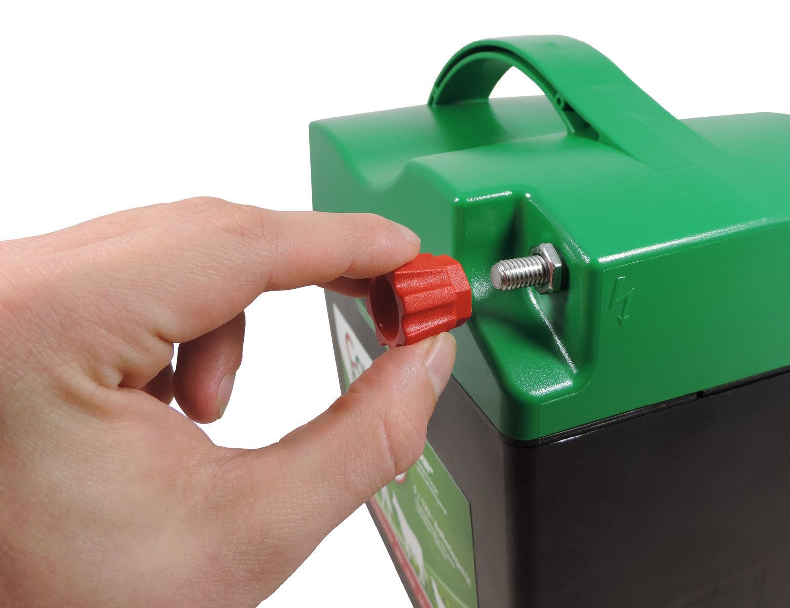 Électrificateur de clôture Koll Living - Pour batteries Extra Power Eider B5000 de 9 V et 12 V - Avec set d'accessoires - 9 000 V - De qualité - Fabriqué en Allemagne