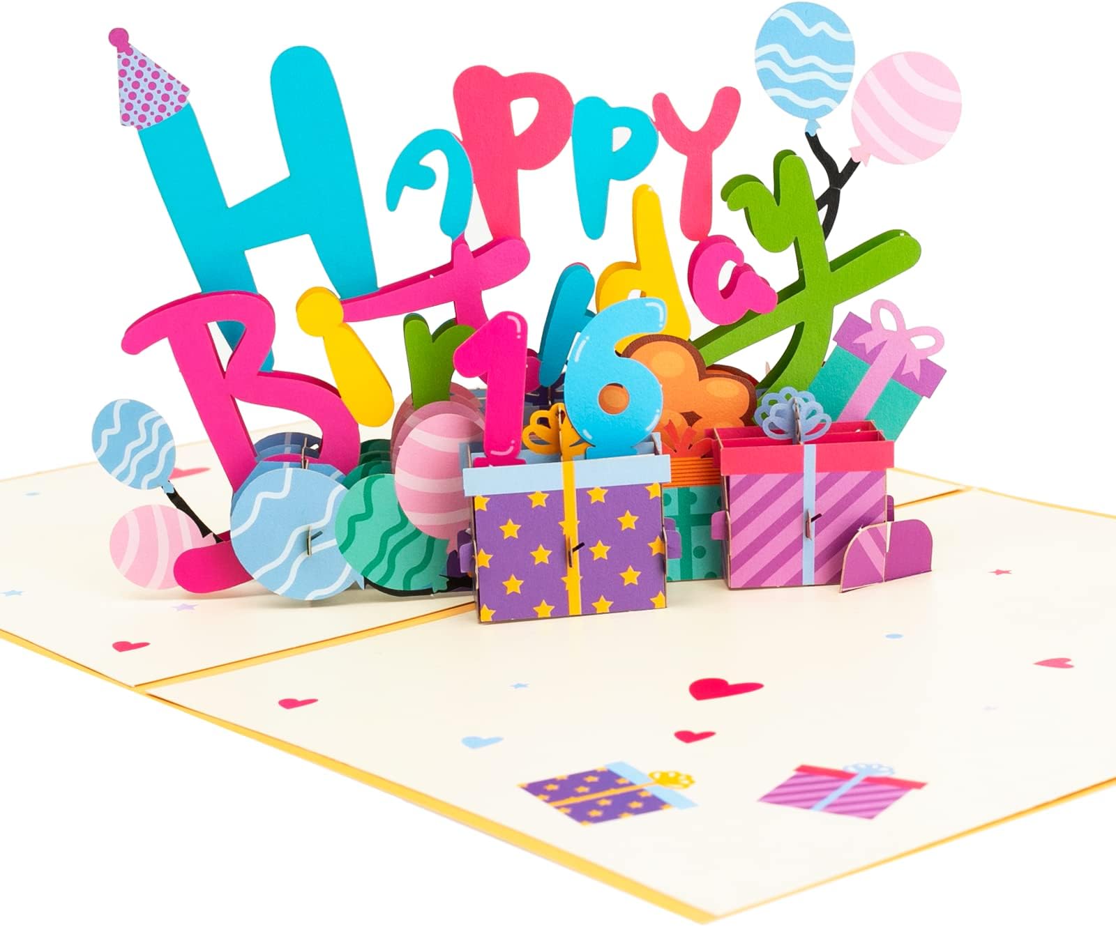 18. Geburtstagskarte Pop Up Karte 3D Happy Birthday Karte Mit Umschlag Für Ki