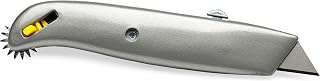 IDL Packaging IDL-190 HD Retractable Box Cutter with Scoring Wheel (Pack of 1) - Heavy-Duty Box Resizer Tool with Push Tab and Lock Function - Handy Score Knife Tool for Cardboard