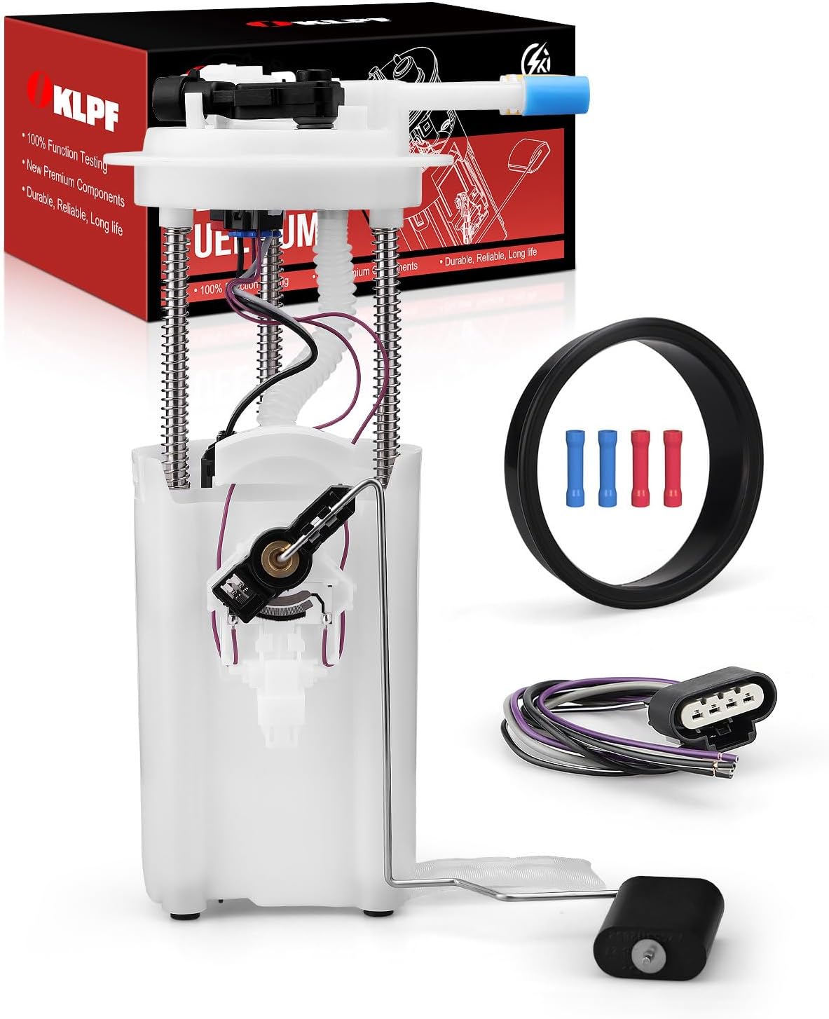 OKLPF Electric Fuel Pump Module Assembly E3508M Compatible With 2002 2003 Cadillac Escalade V8 5.3L 6.0L,2000-2003 Chevy Tahoe GMC Yukon V8 4.8L 5.3L,2001-2003 Yukon V8 6.0L GAS Fuel Type