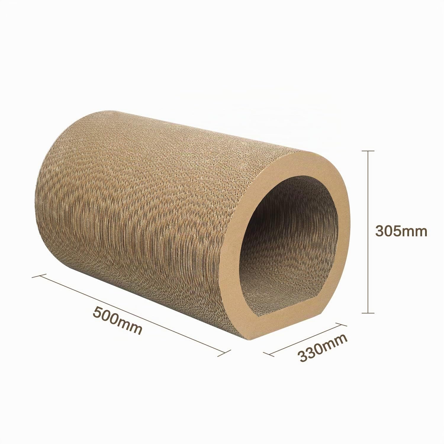 Aibuddy Katzenkratzer, Tunnel, Katzenkratzmatte, Bett-Lounge mit Katzenminze, robuster Karton & Konstruktion (50 x 33 x 30,5 cm)