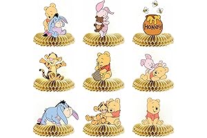 9PCS Classic Winnie the Pooh Centerpieces for Parties