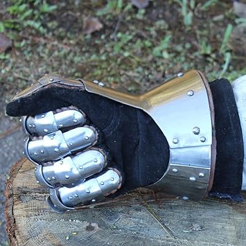 Solid steel Royal Nautical hand Gloves Armour Set
