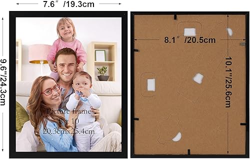 Miniatura 13 de Giftgarden Marcos de fotos de 8.5 x 11 pulgadas, certificado de diploma, premio de documento, marco de 8.5 x 11 pulgadas, marco negro, para pared