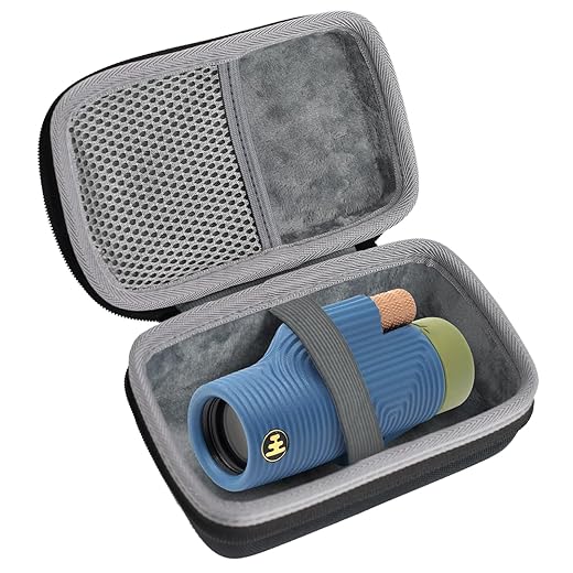Estojo Rígido para Transporte, Compatível com O Telescópio Monocular Nocs Provisions Zoom Tube 8X32/10X25 Ed (Somente O Estojo).